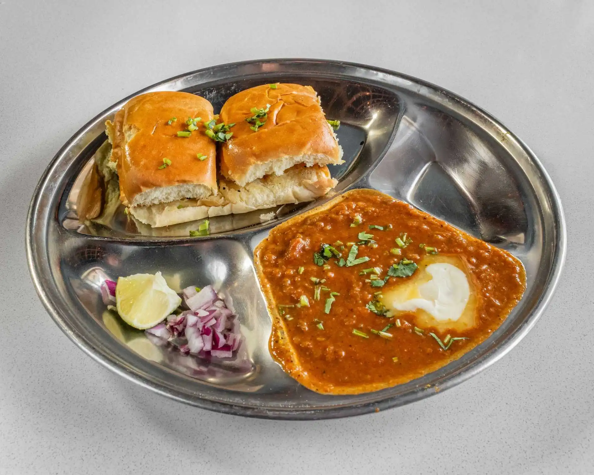 Pav Bhaji - Classic Mumbai street food at The Gully Bites Winnipeg